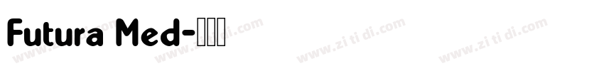 Futura Med字体转换